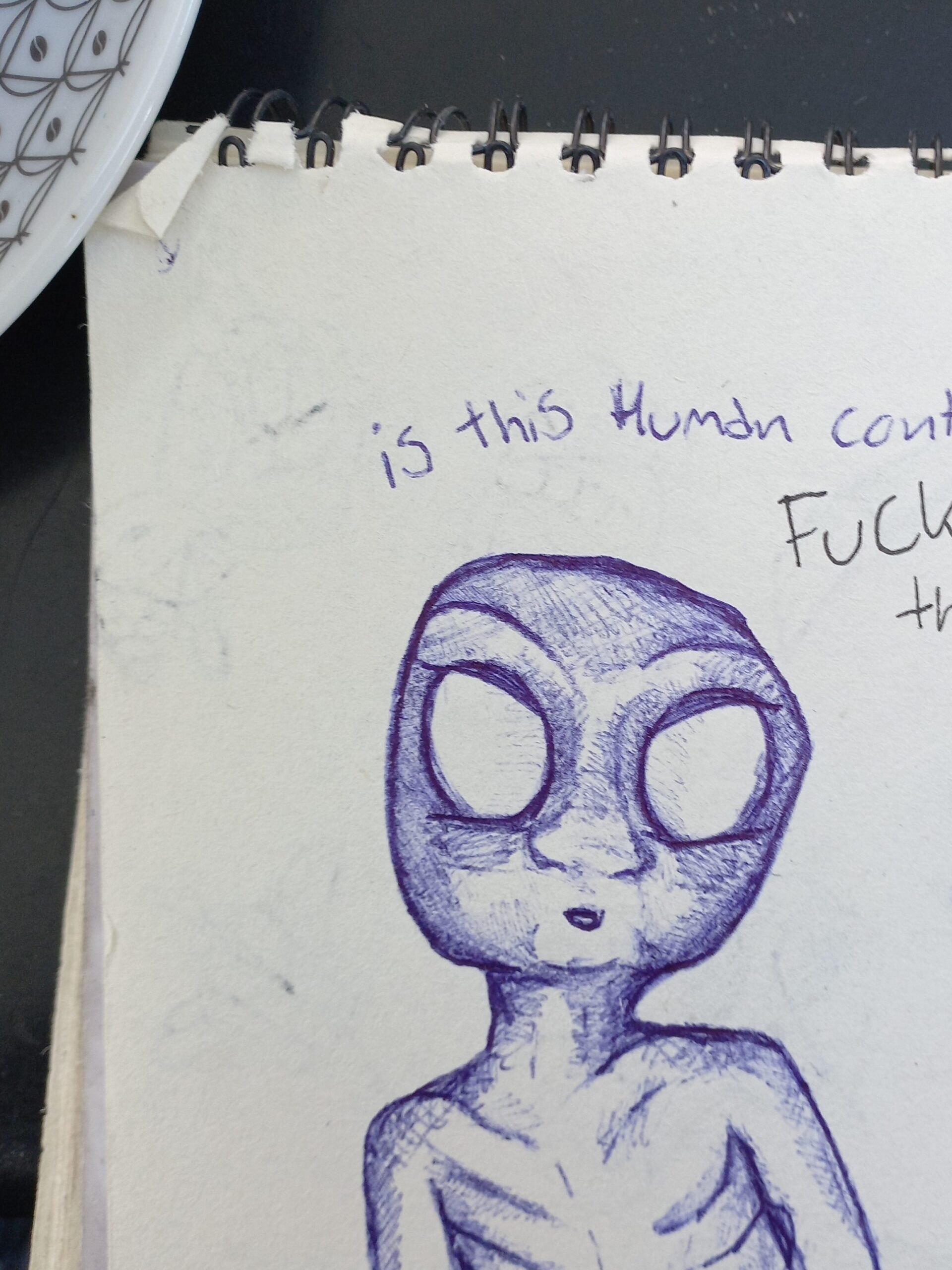 …a drawing from the edge of tiredness and too much thinking